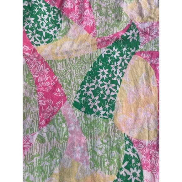 Lilly Pulitzer X Pea in the Pod pattern Maternity tunic blouse 100% cotton SZ M - Picture 9 of 9